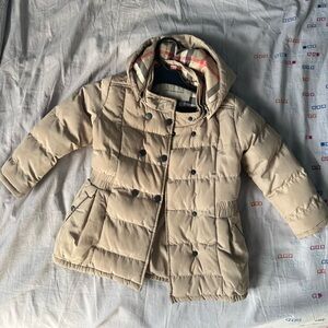 Burberry Kids Tan Puffer Jacket